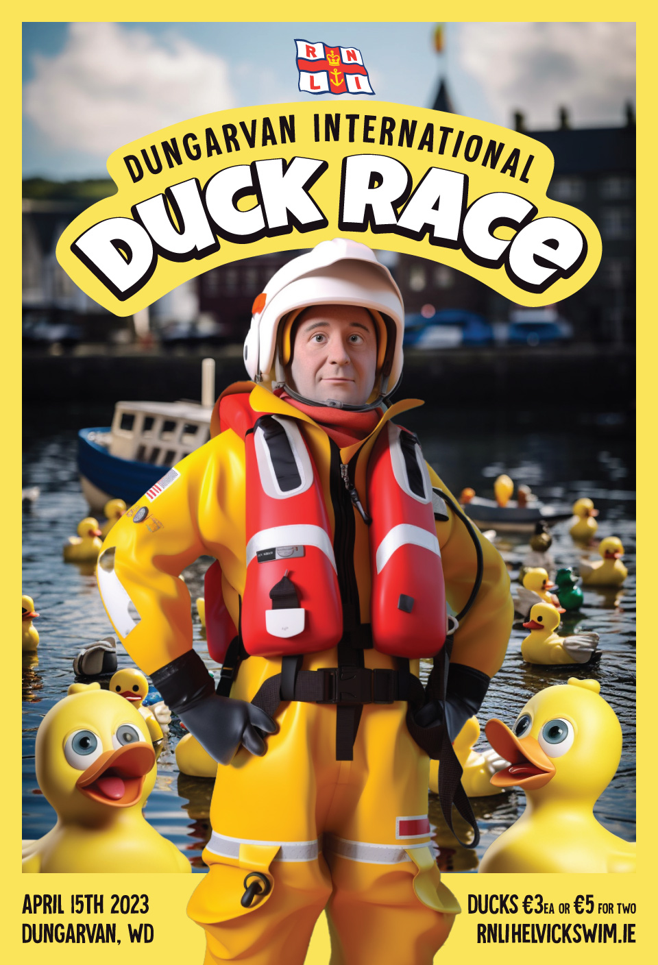 poster of the 2023 RNLI International Duck Race
